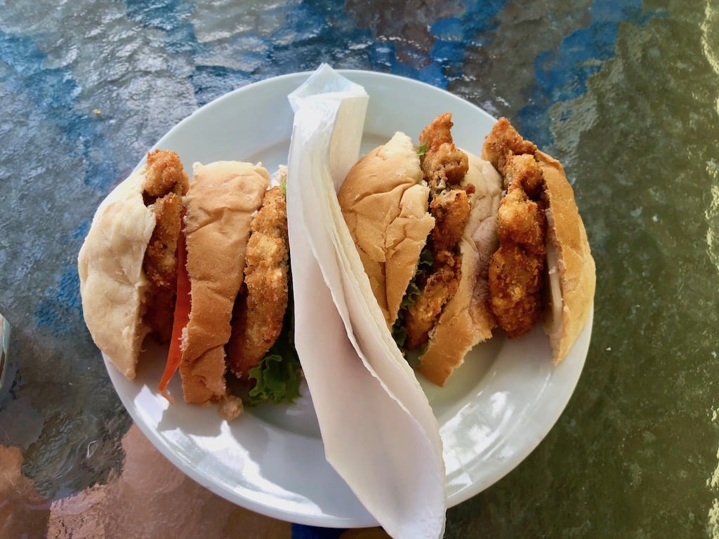 Flying Fish Cutters from Cutters restaurant in St. Philip Barbados