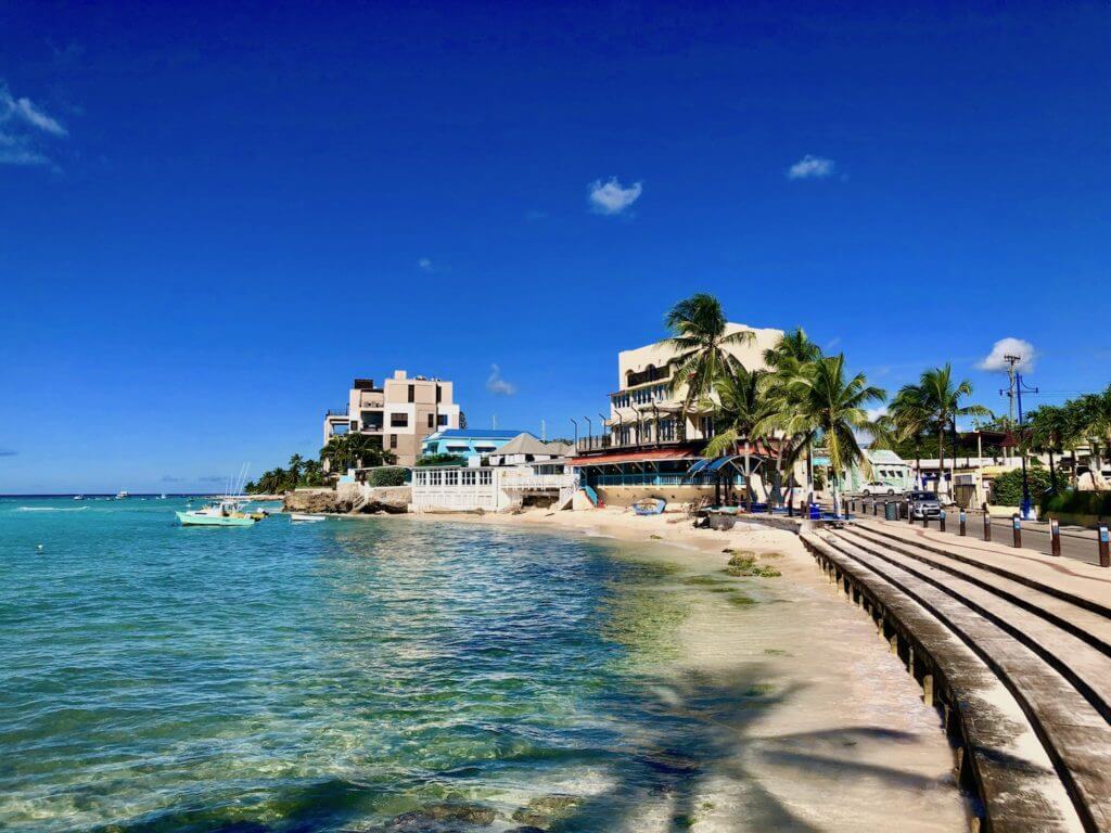 A view of the bay in St. Lawrence Gap Barbados