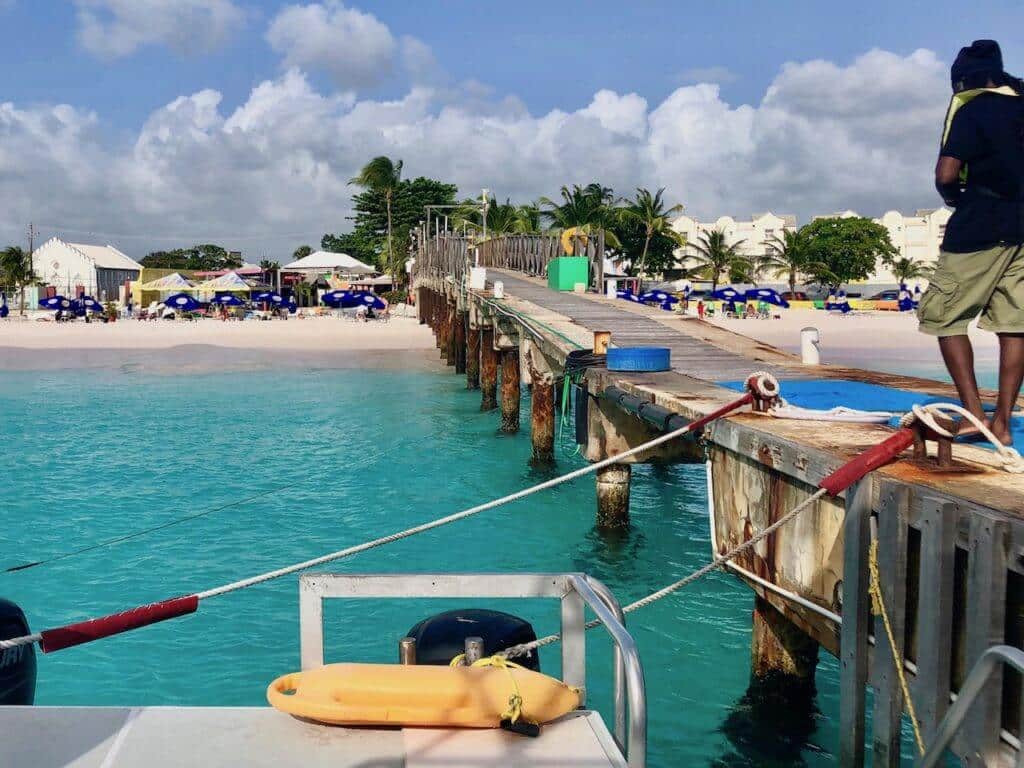view from the boat after the boatyard Barbados snorkel trip