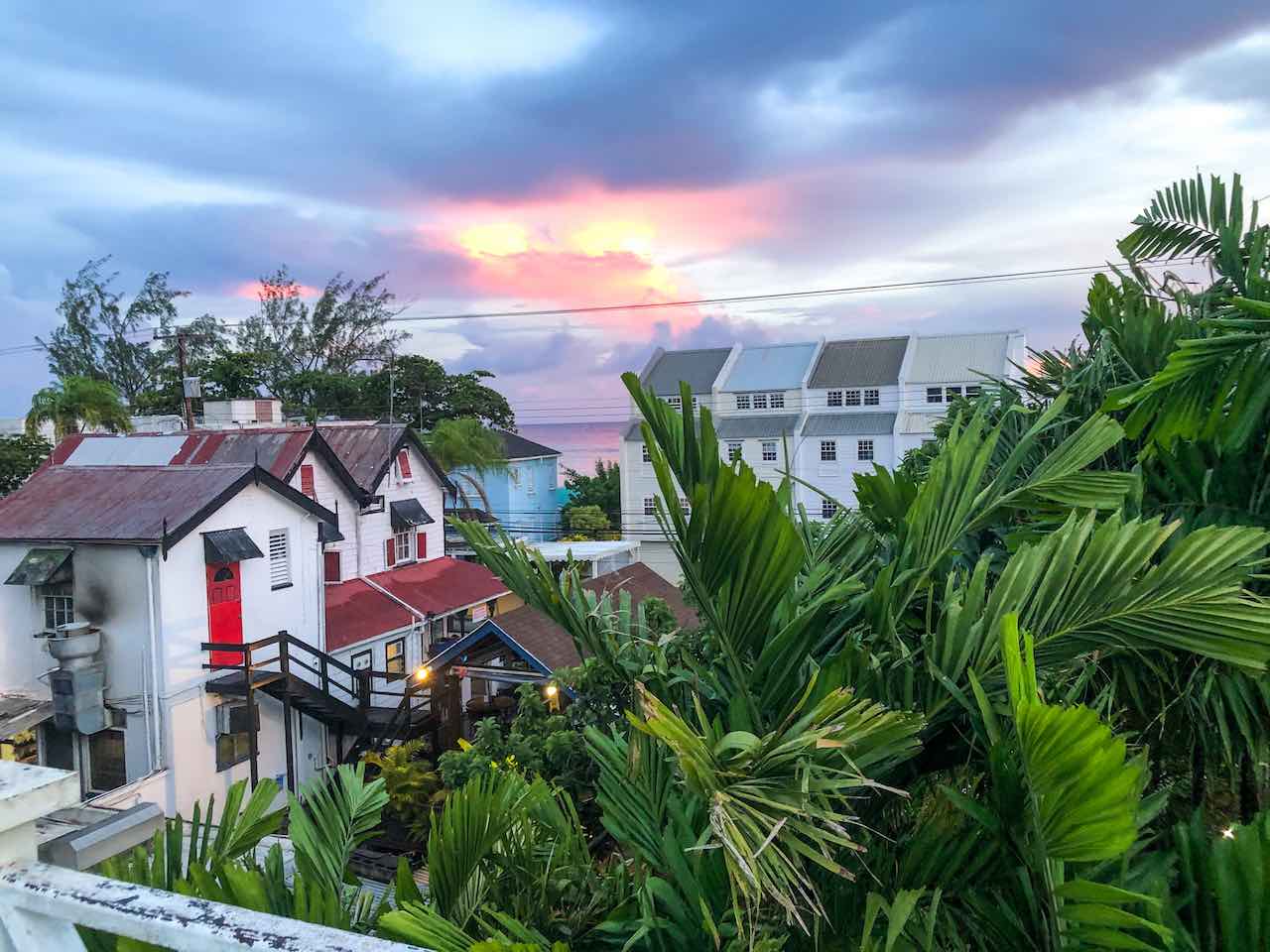 patio view from one of many long-term rentals Barbados