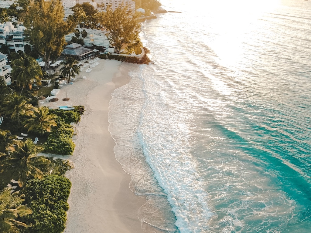 Bougainvillea Beach Aerial shot