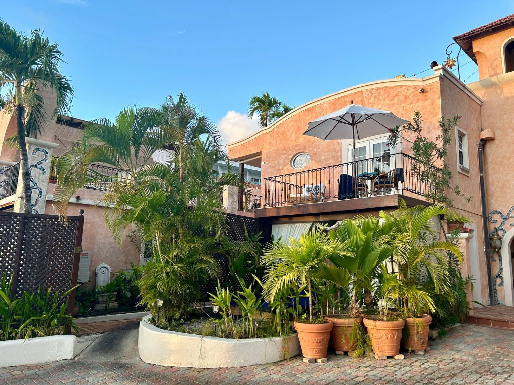 The entrance to Little Arches, one of the top adults-only south coast Barbados hotels