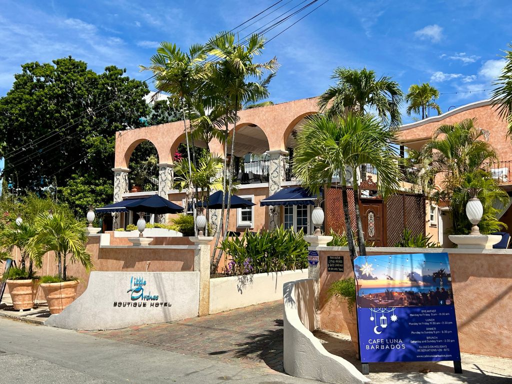 A sunny day at Little Arches Boutique Hotel in Oistins Barbados