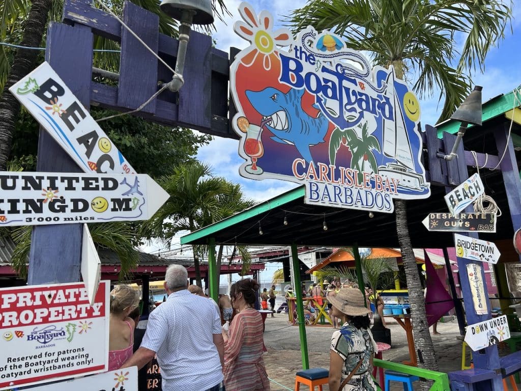 The entrance to Boatyard Barbados on Carlisle Bay