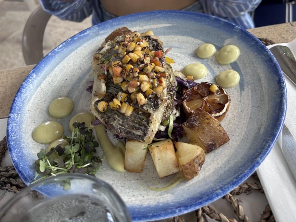 Catch of the day at Pier one restaurant