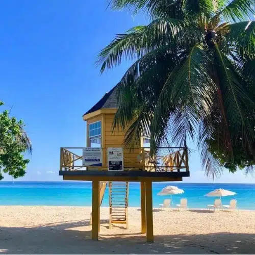 Lifeguard stand at Miami Beach Barbados